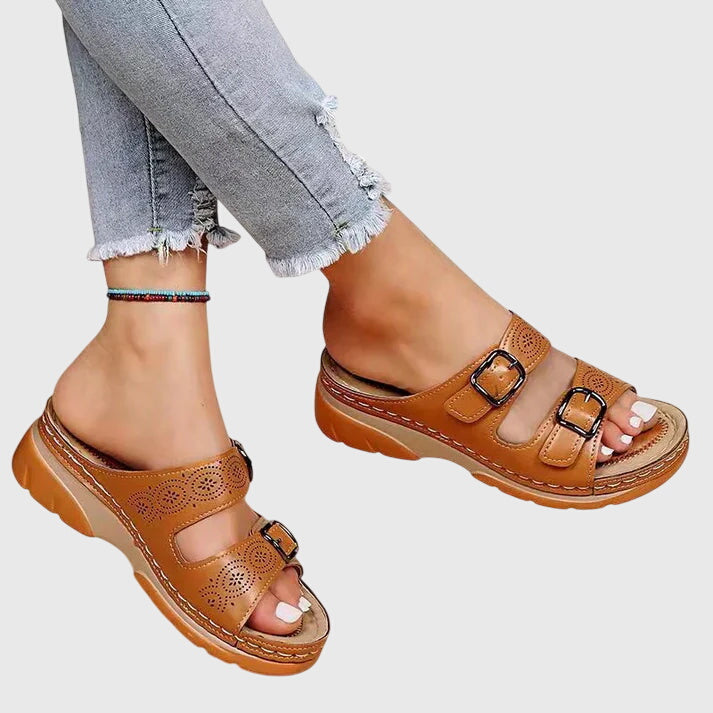 Dora | Sandalias de piel con plantilla anatómica