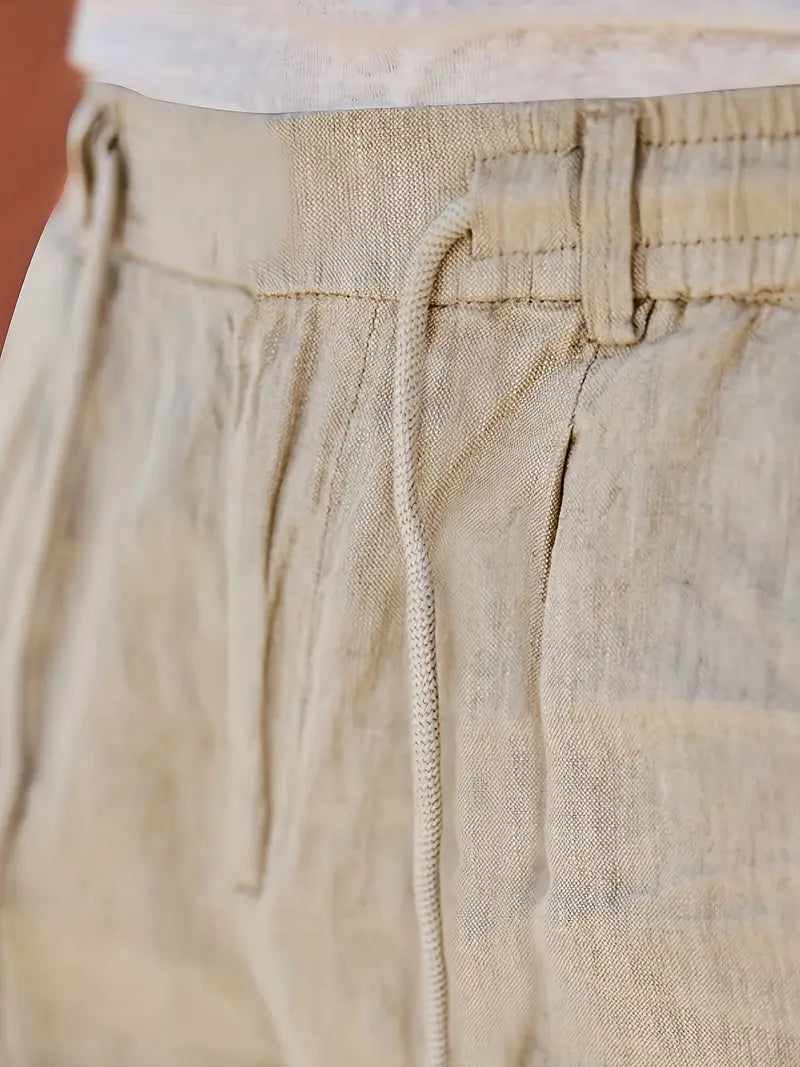 Ignacio | Pantalón ancho de lino de hombre