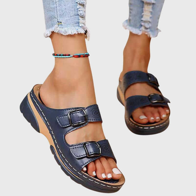 Dora | Sandalias de piel con plantilla anatómica