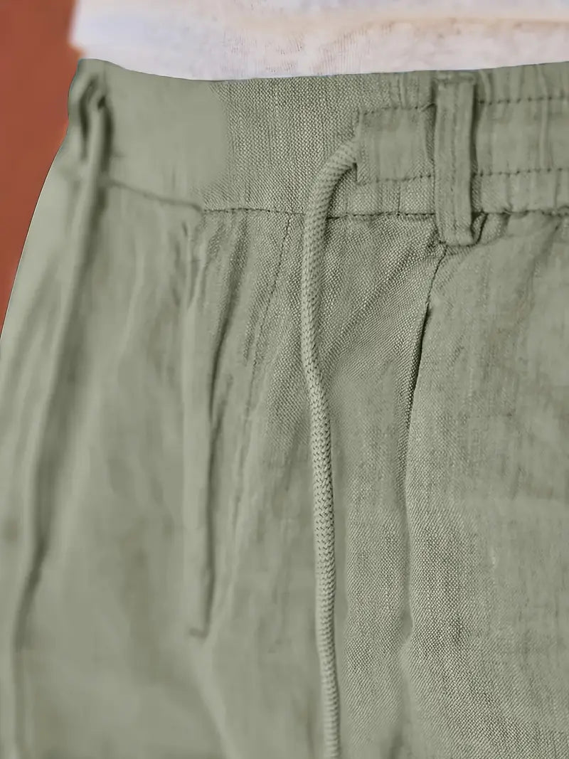 Ignacio | Pantalón ancho de lino de hombre