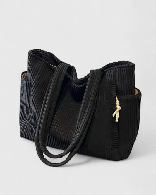 Marta | Bolso acolchado de hombro con asas de cordón