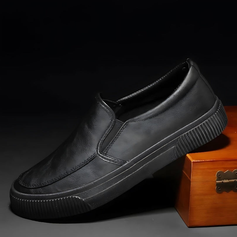 Adrián | Zapatillas de piel sin cordones