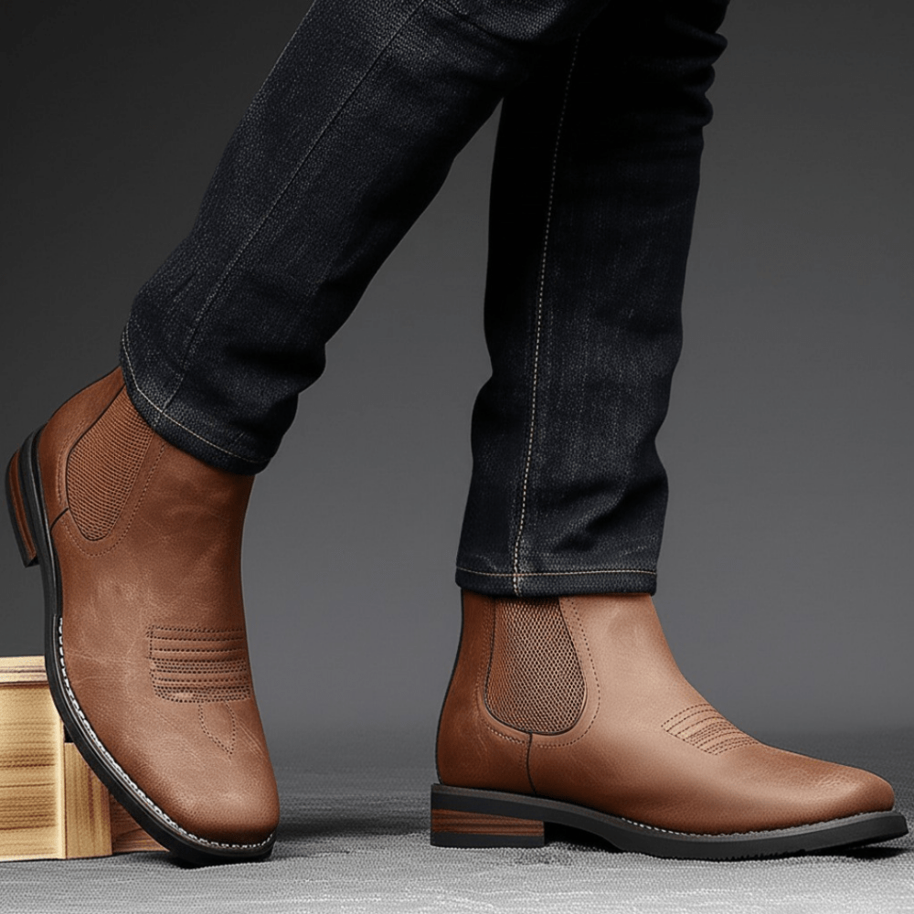 Marcos | Botas Chelsea de piel para hombre