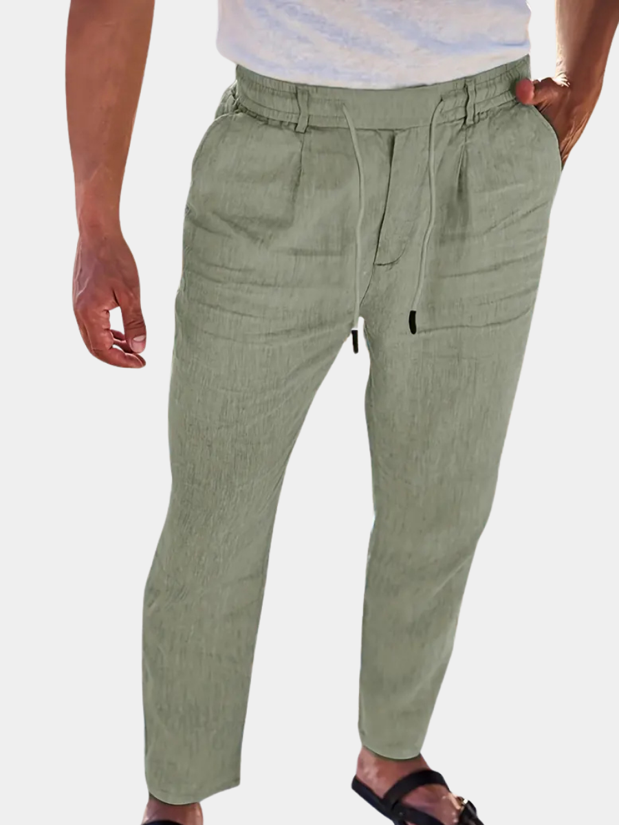 Ignacio | Pantalón ancho de lino de hombre