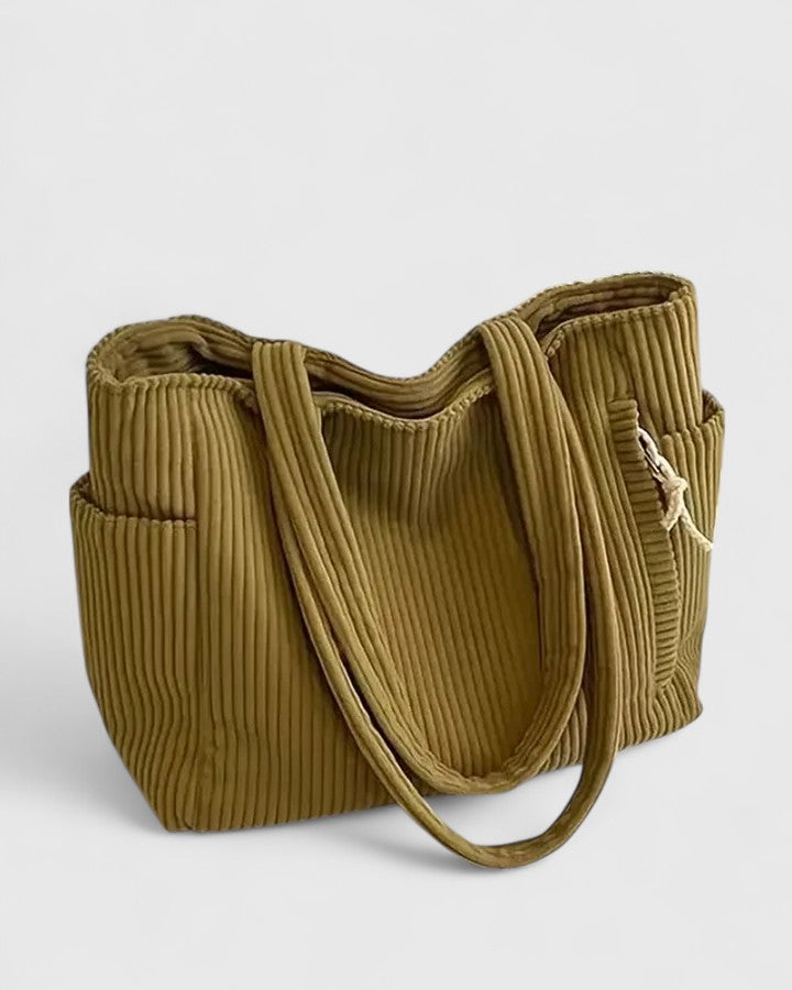 Marta | Bolso acolchado de hombro con asas de cordón