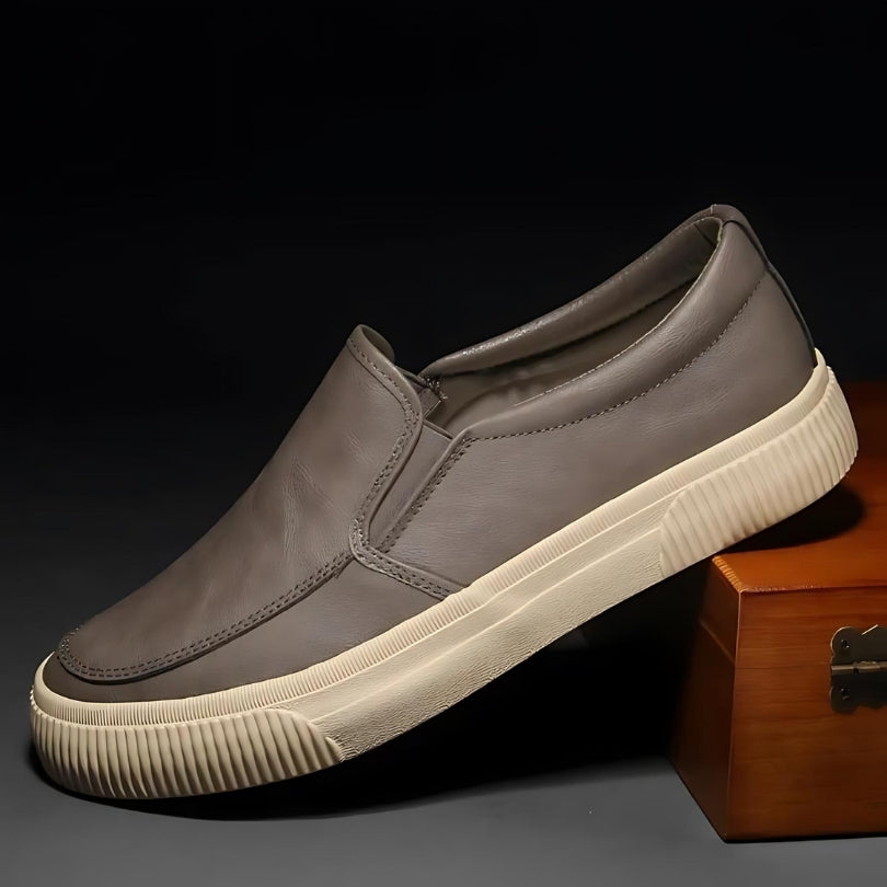 Adrián | Zapatillas de piel sin cordones