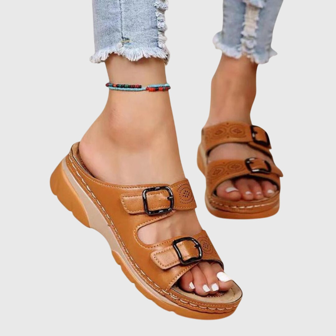 Dora | Sandalias de piel con plantilla anatómica