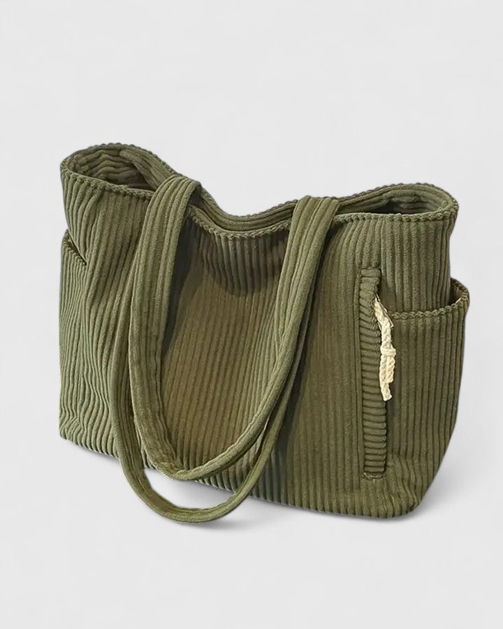 Marta | Bolso acolchado de hombro con asas de cordón