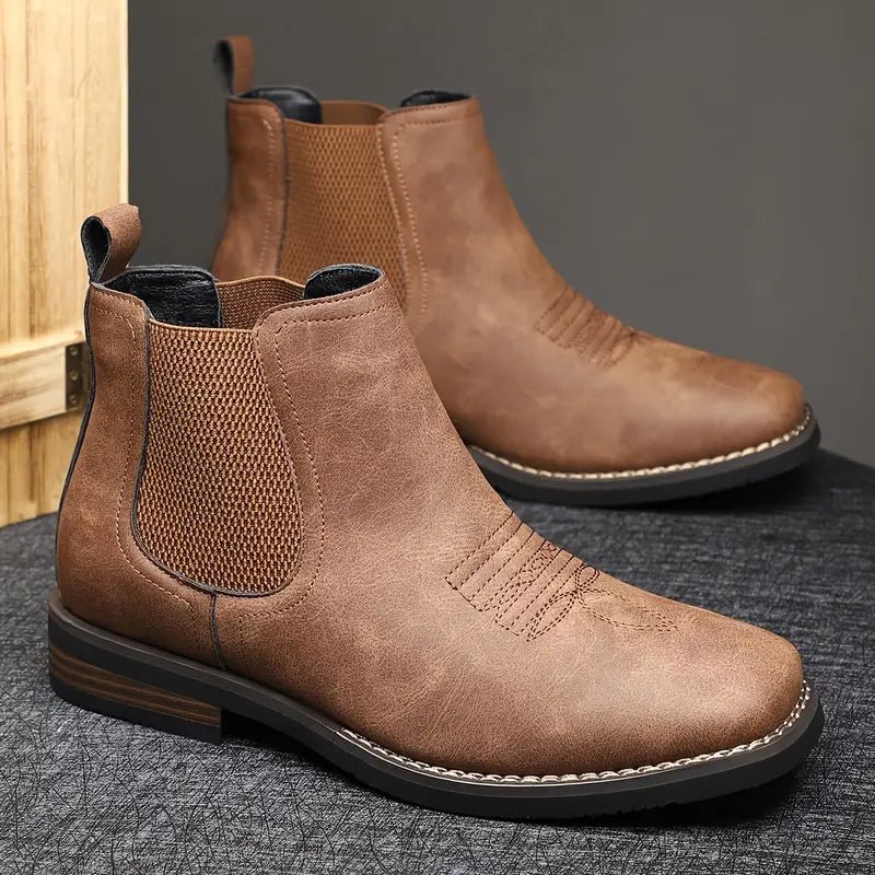 Marcos | Botas Chelsea de piel para hombre