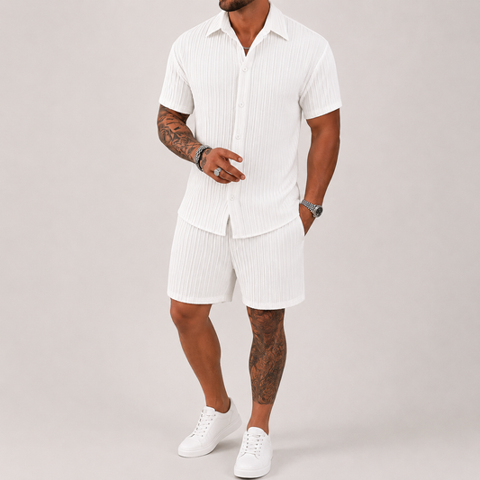 Leo | Conjunto camisa y shorts casual