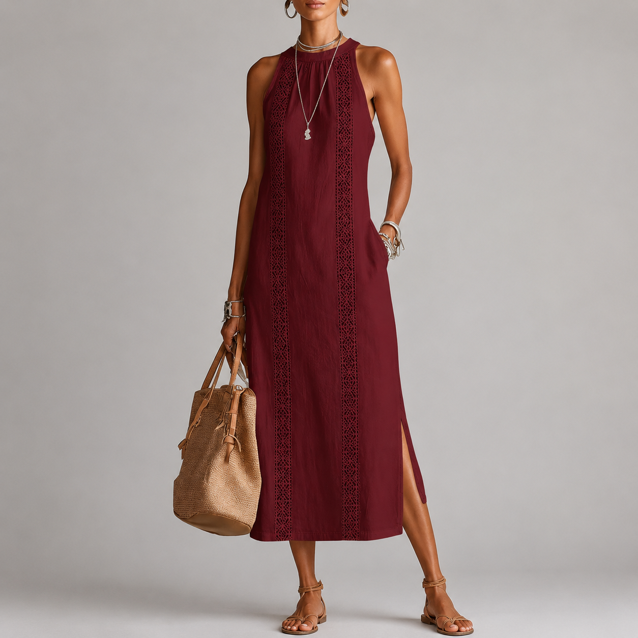 Jimena | Vestido midi elegante