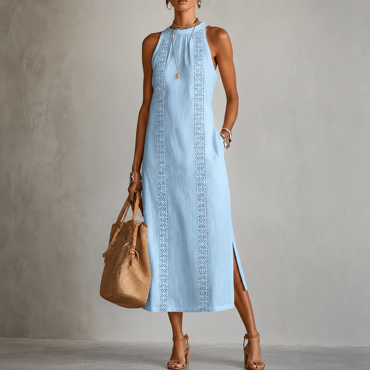 Jimena | Vestido midi elegante
