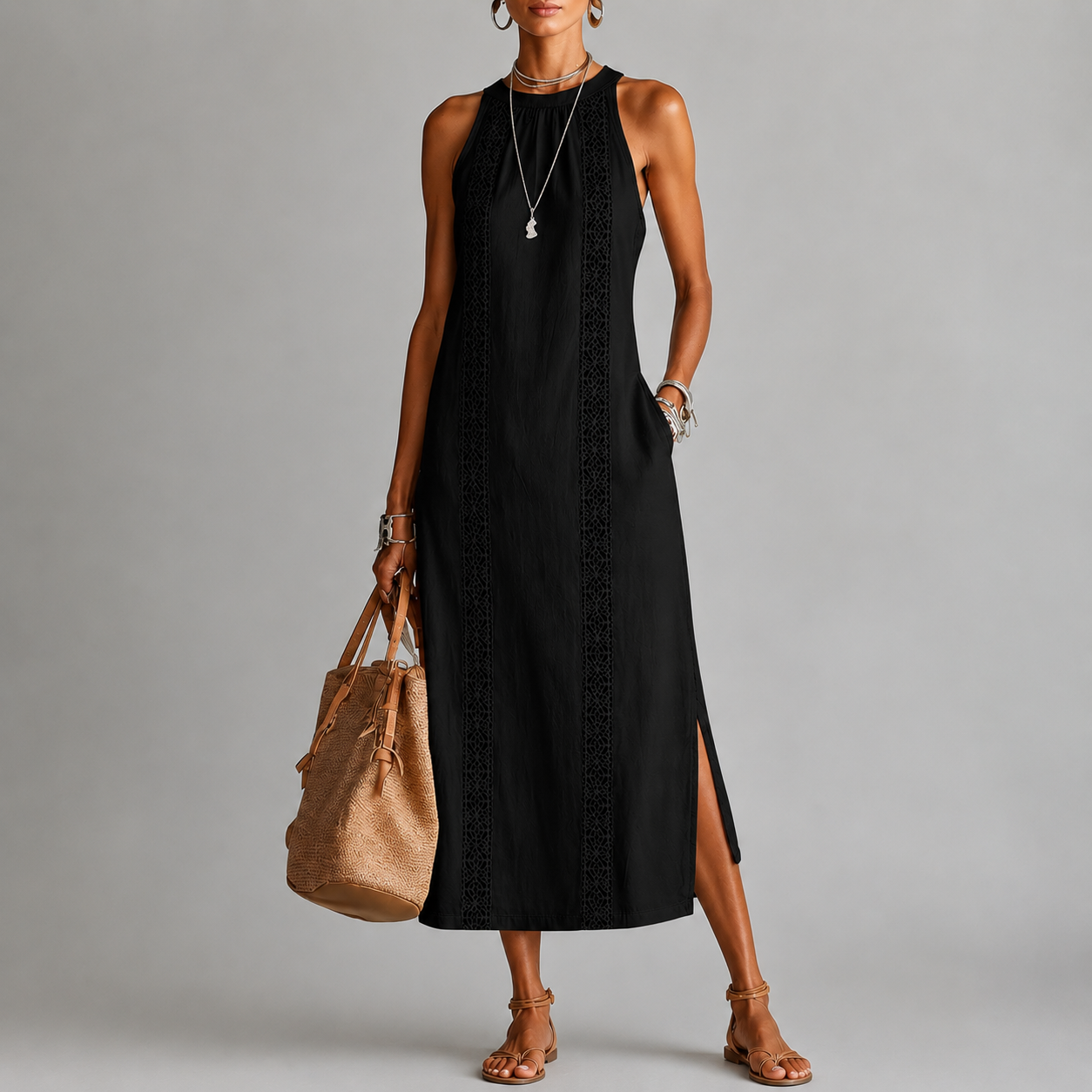 Jimena | Vestido midi elegante