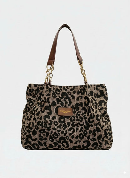 Julia | Bolso de hombro con estampado de leopardo