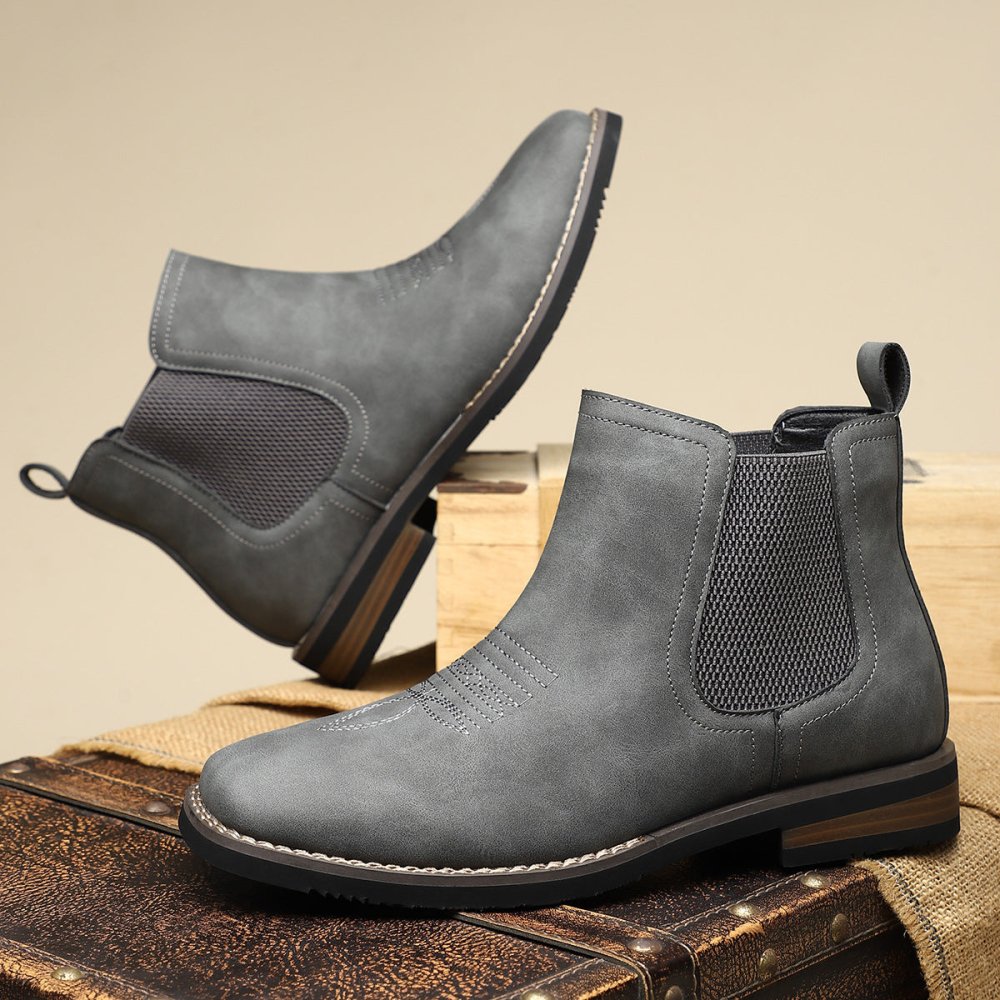 Marcos | Botas Chelsea de piel para hombre