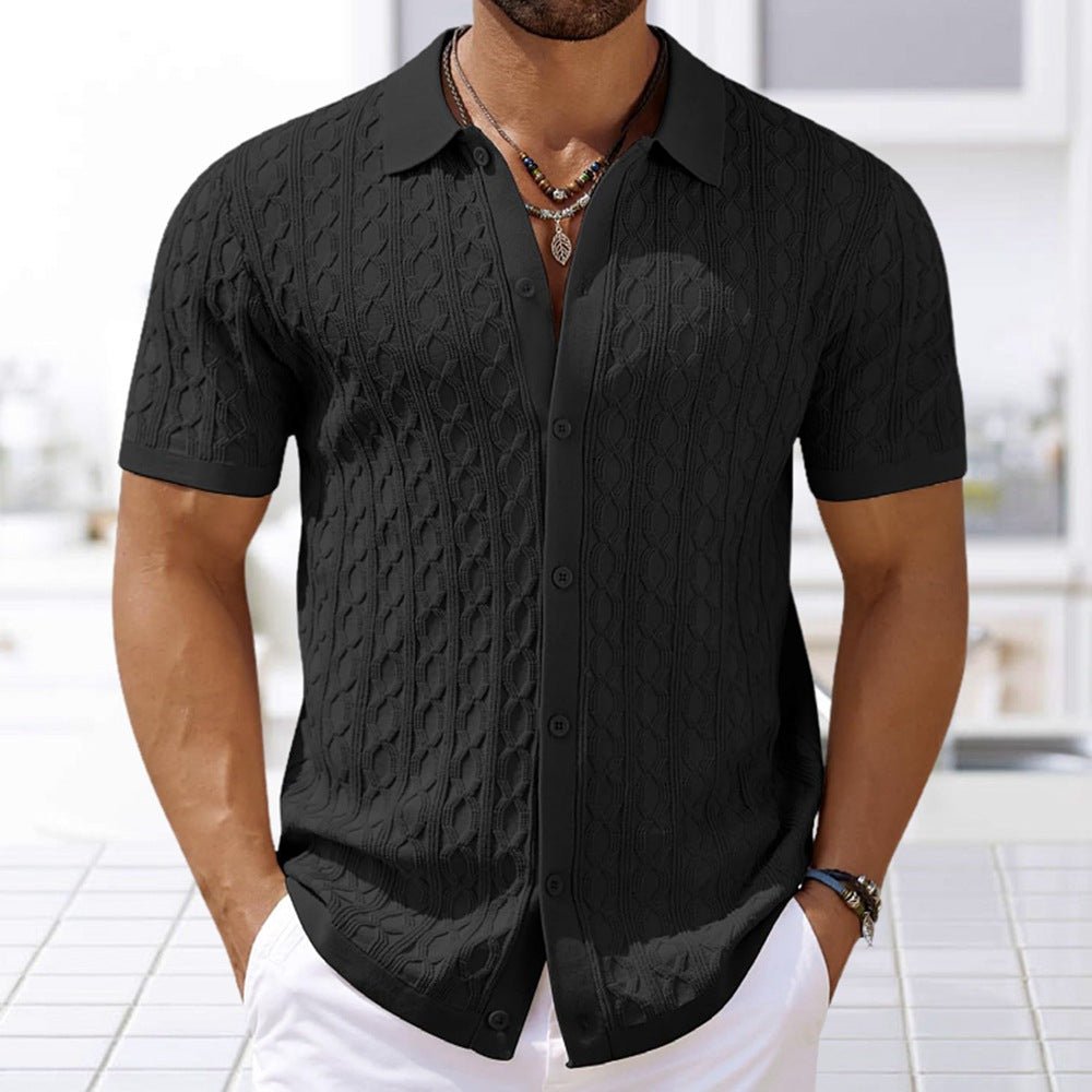 Manuel | Camisa de punto de manga corta de hombre