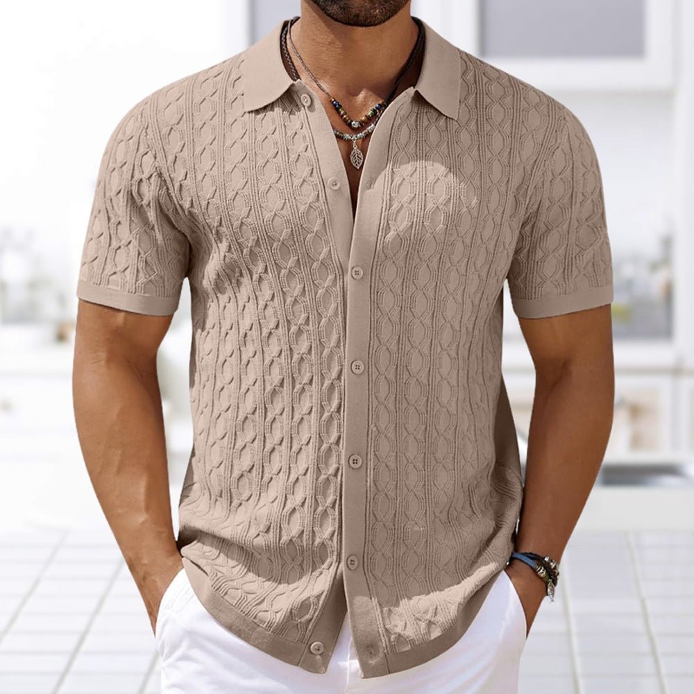 Manuel | Camisa de punto de manga corta de hombre