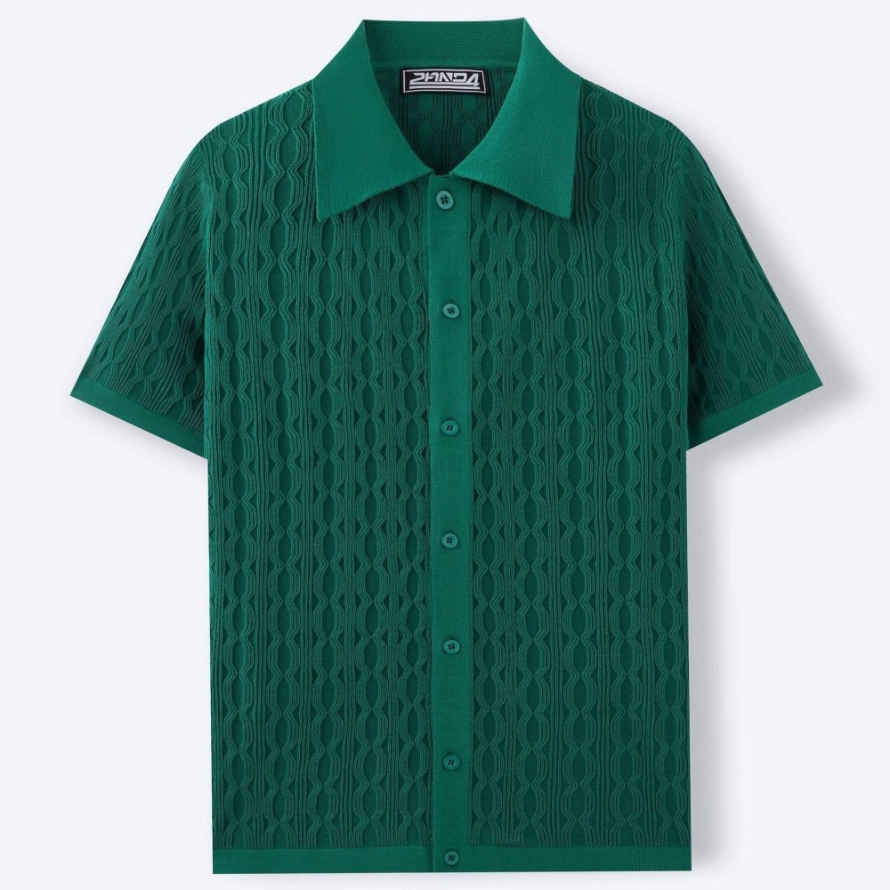 Manuel | Camisa de punto de manga corta de hombre