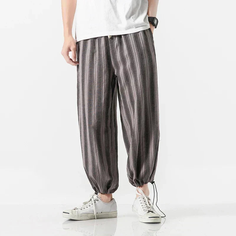 Lucas | Pantalón de lino y algodón de hombre