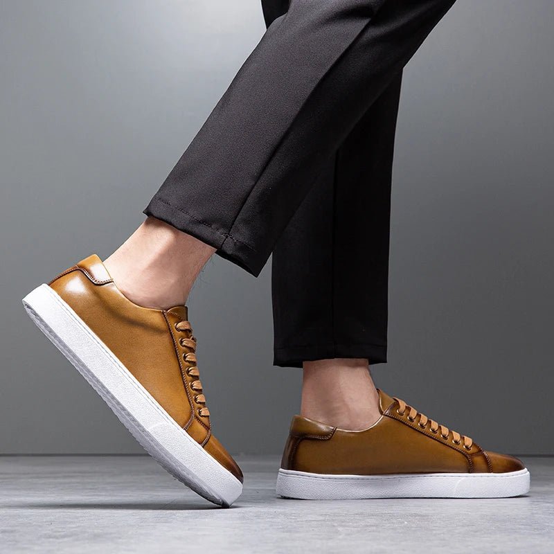 Enzo | Zapatillas de piel para hombre