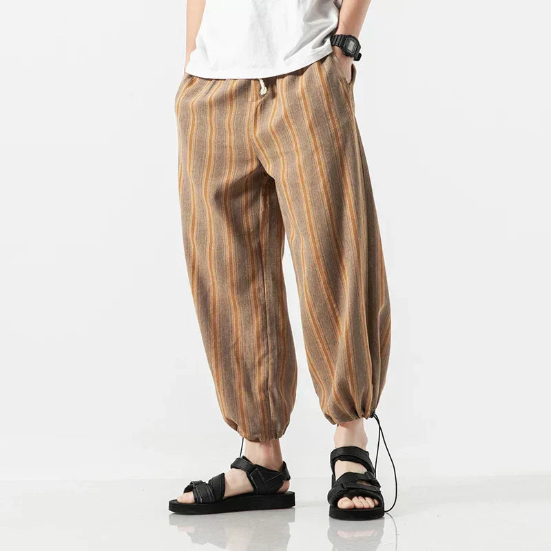 Lucas | Pantalón de lino y algodón de hombre