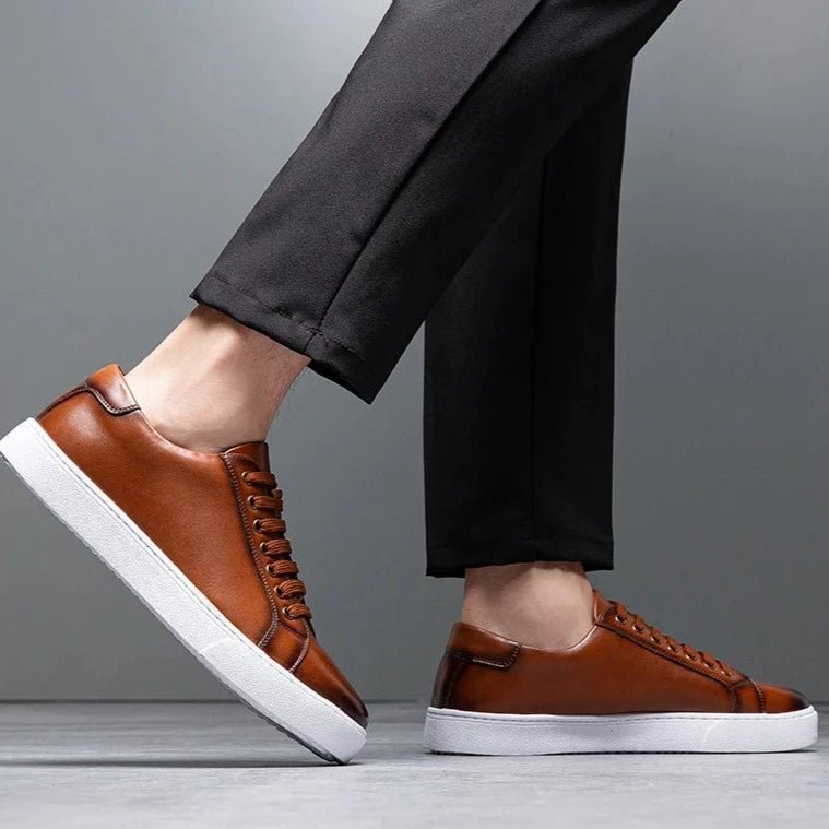 Enzo | Zapatillas de piel para hombre