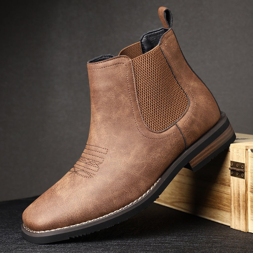 Marcos | Botas Chelsea de piel para hombre