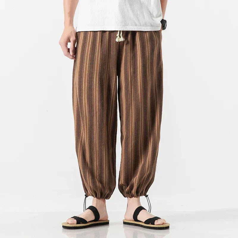 Lucas | Pantalón de lino y algodón de hombre