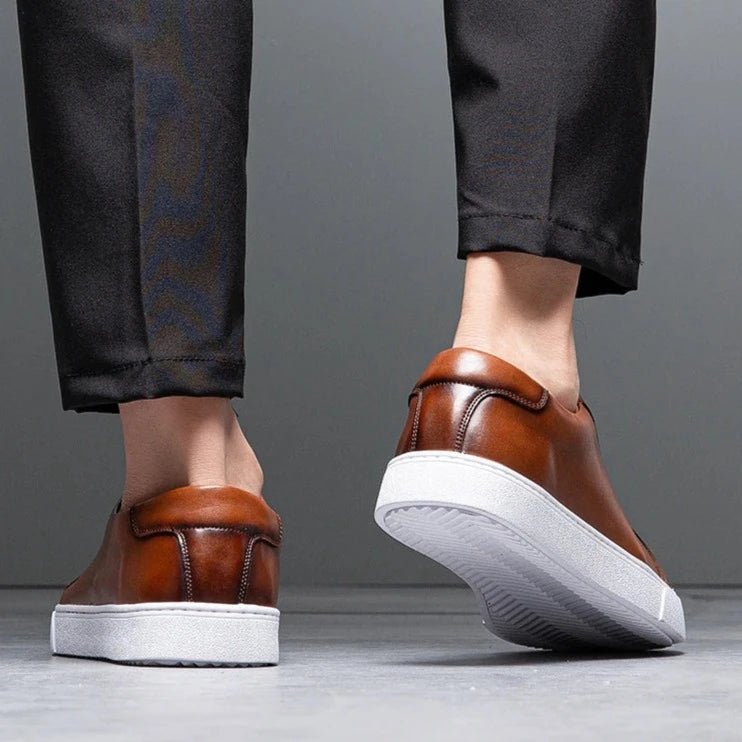 Enzo | Zapatillas de piel para hombre