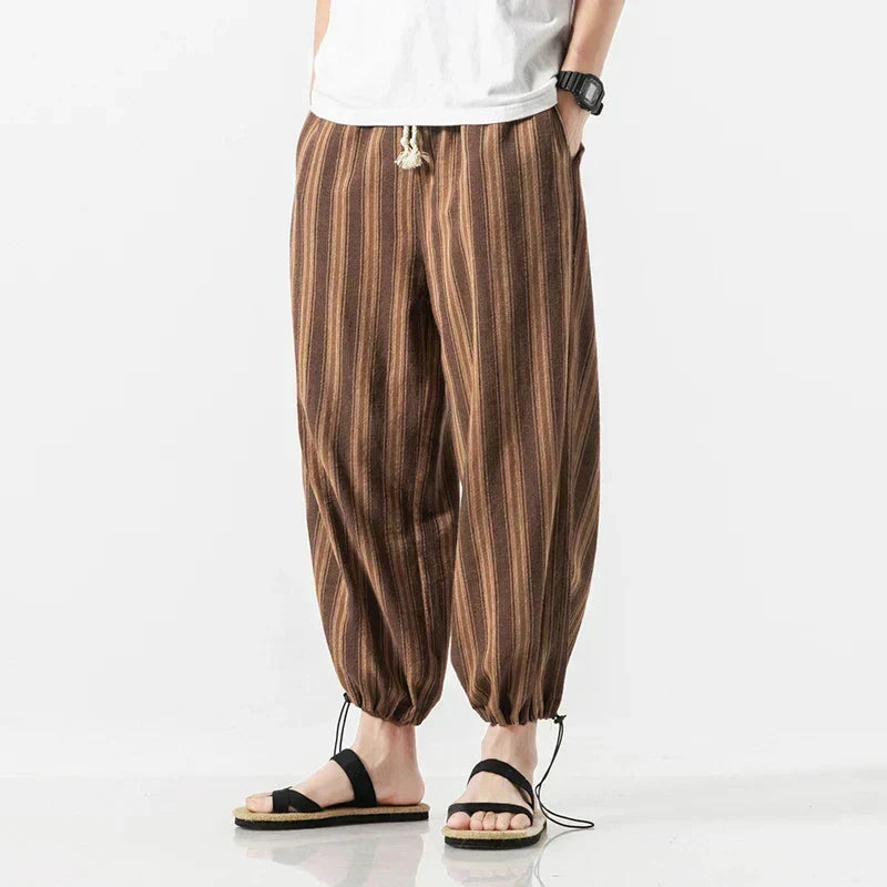 Lucas | Pantalón de lino y algodón de hombre