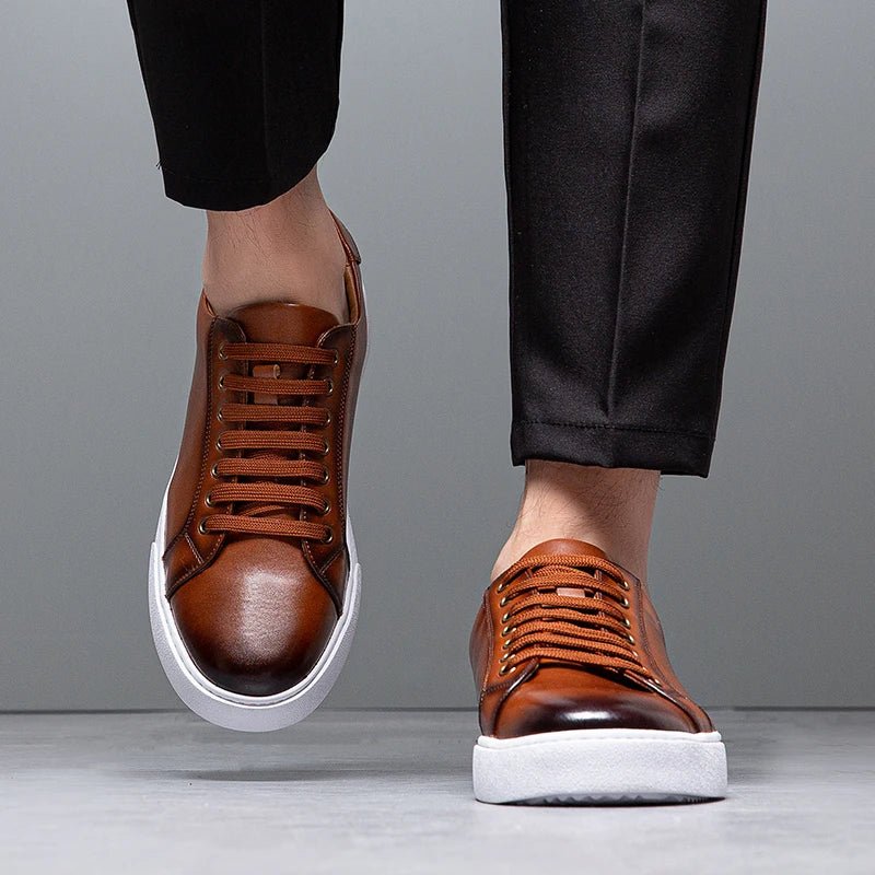 Enzo | Zapatillas de piel para hombre