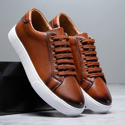 Enzo | Zapatillas de piel para hombre