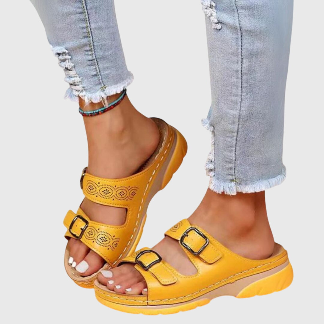 Dora | Sandalias de piel con plantilla anatómica