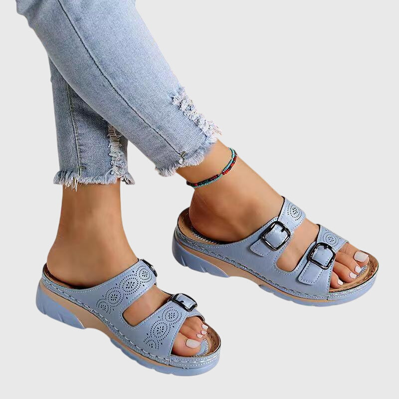 Dora | Sandalias de piel con plantilla anatómica