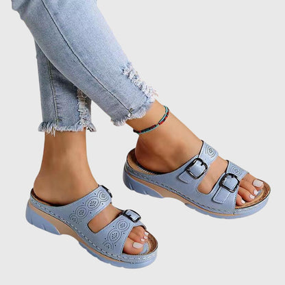 Dora | Sandalias de piel con plantilla anatómica