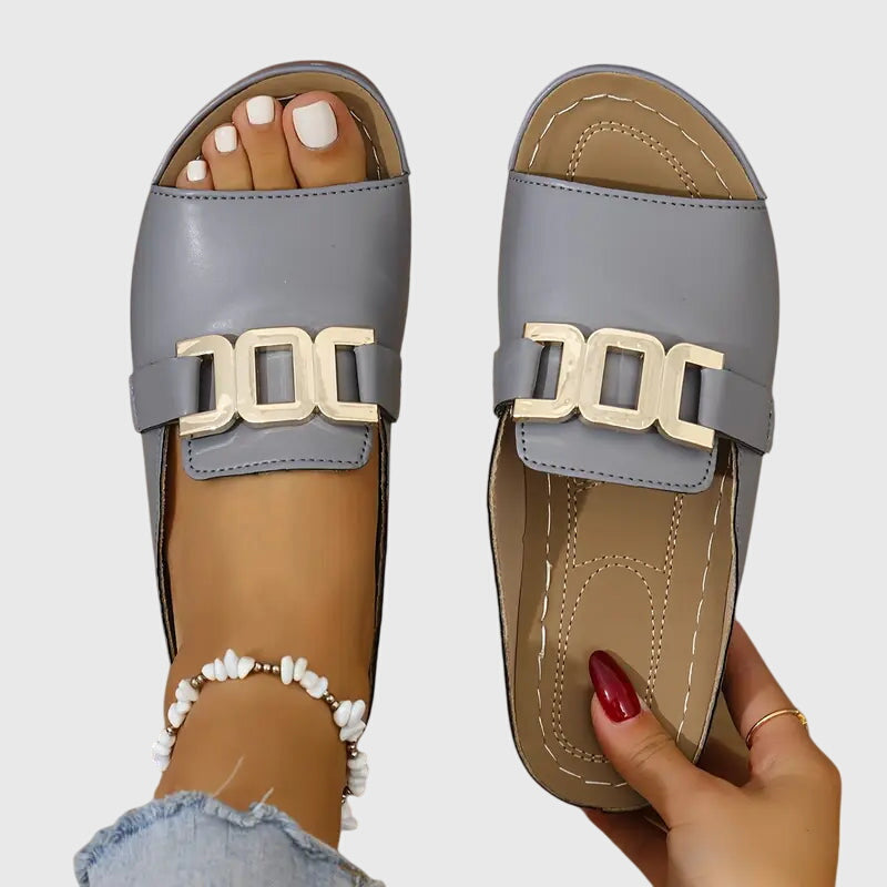 Noelia | Sandalias con cordones y plantilla anatómica