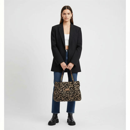 Julia | Bolso de hombro con estampado de leopardo