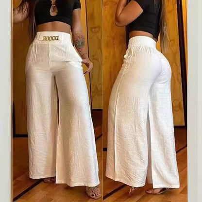Emma | Pantalón ancho con cinturón