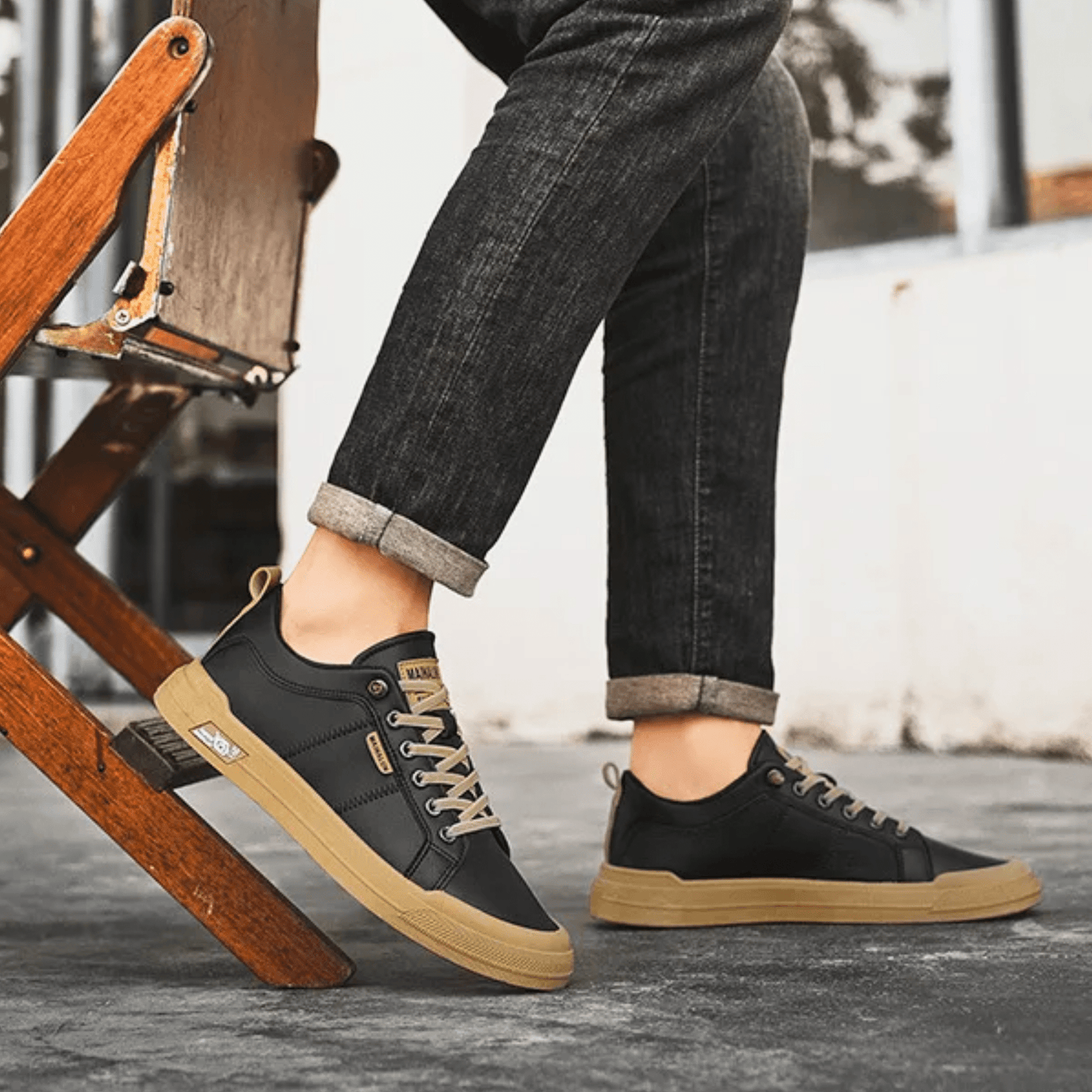 Sergio | Zapatillas de piel de caña baja