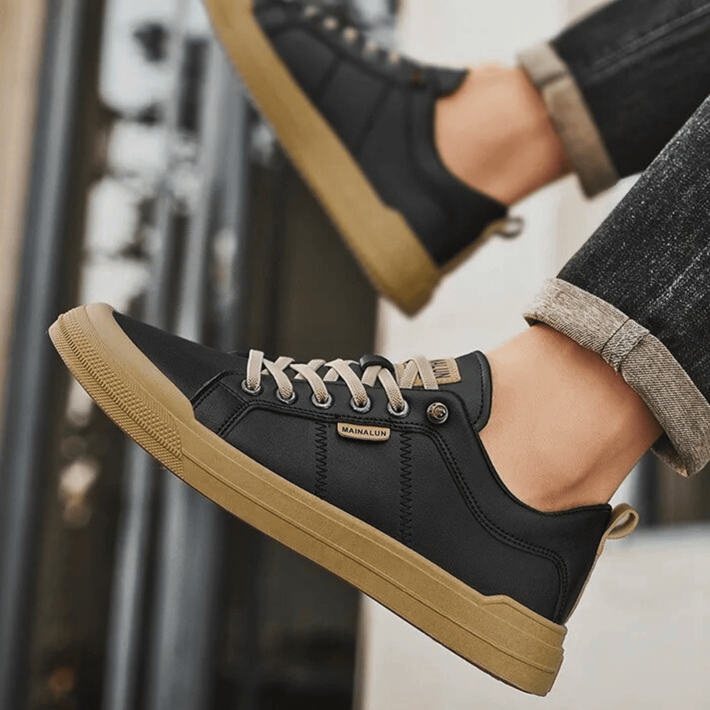 Sergio | Zapatillas de piel de caña baja