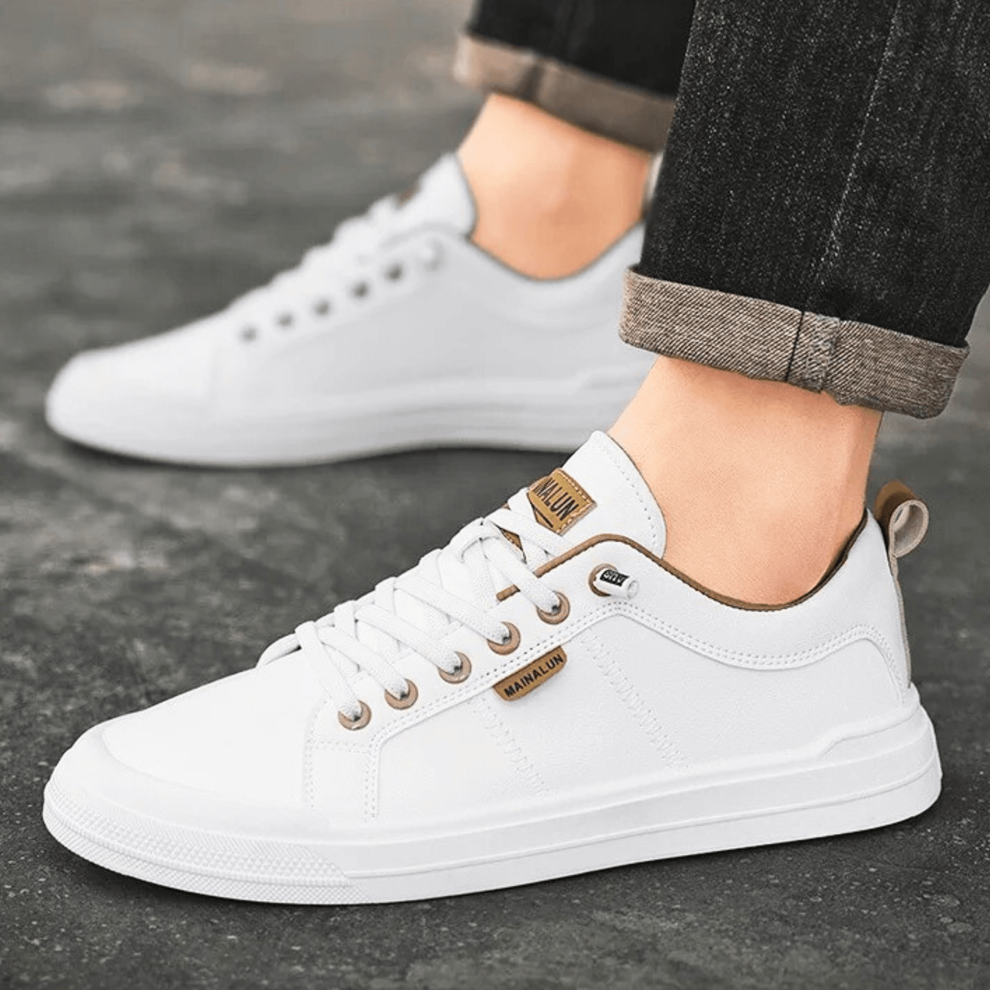 Sergio | Zapatillas de piel de caña baja